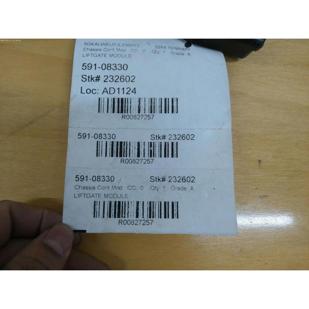 16-24 TERRAIN Rear Liftgate Trunk Door Control Module Unit BCM BCU Factory OEM - Picture 3 of 10